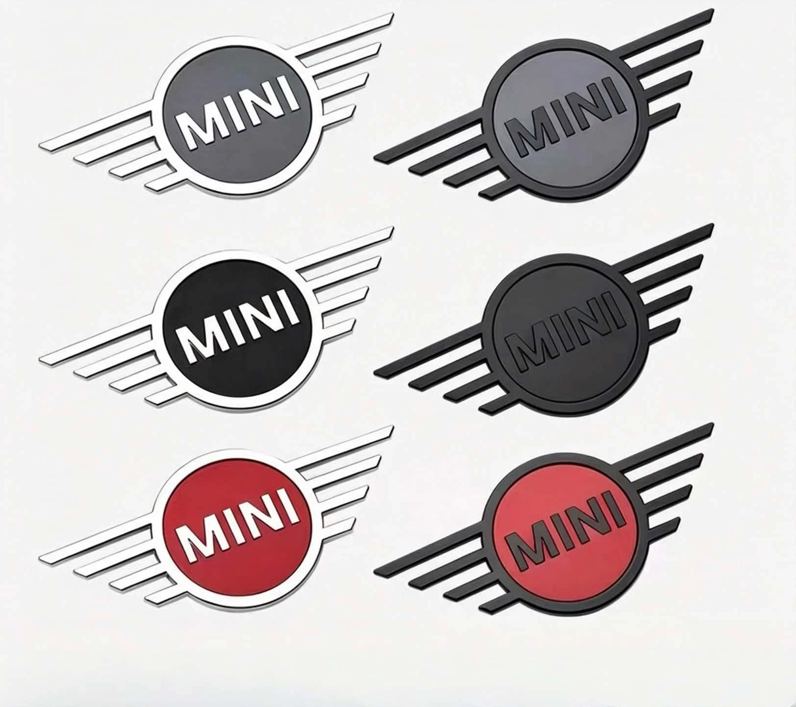 Pegatina Metálica para Auto, Decoración para Carrocería y Maletero, Compatible con Mini Cooper JCW Works R56 R50 F54 F55 F56 F57 F60 R52 R53 R55 R57 R58 R59