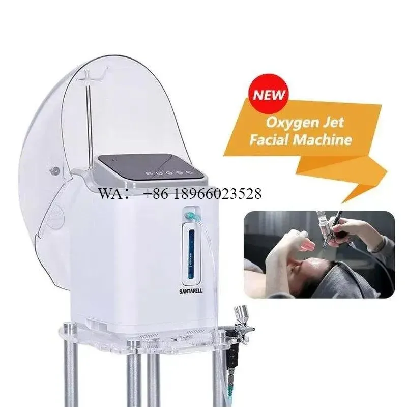 WMWMNU Newest O2toDerm Acne Removal Whitening Oxygen Jet Device With Dome Face Rejuvenation Jet Peel Oxygen Facial