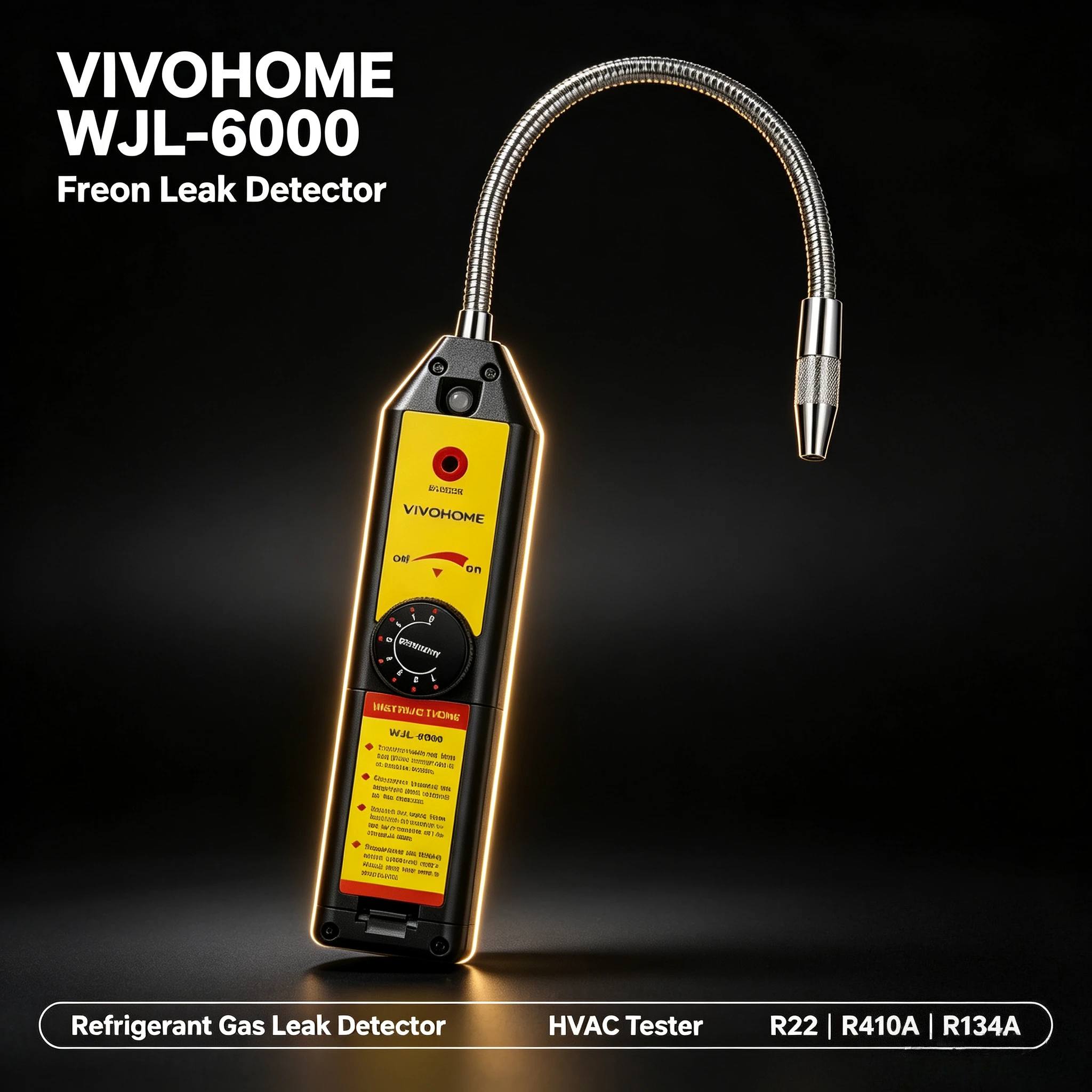 WJL-6000 Freon Leak Detector Refrigerant Gas Leak Detector HVAC Tester R22 R410A R134A