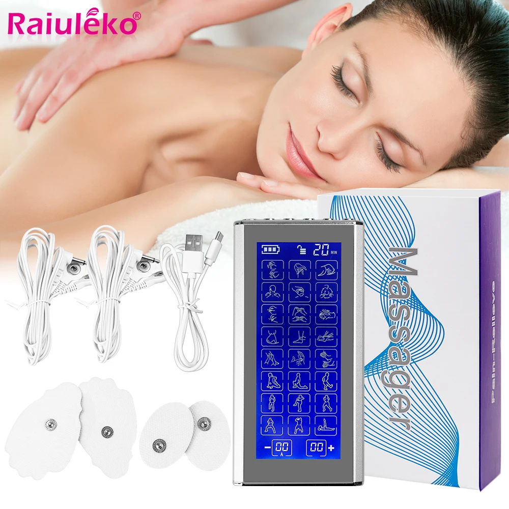 

Professional TENS Muscle Stimulator EMS Electric Low-Frequency Acupuncture Relieve Pain Relax Stress Massage Physiotherapy Tool