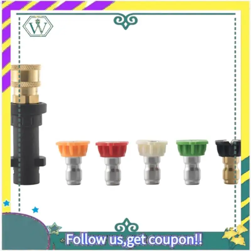 

Модернизированный адаптер для мойки высокого давления с латунным гнездовым быстроразъемным разъемом 1/4 дюйма для очистки автомобиля серии Karcher K Easy T