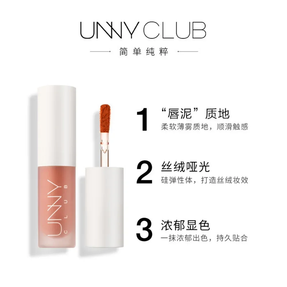 Unny Club Samt matte Tönung Lippen schlamm weichen Nebel samtig glatt lang anhaltende Frauen Schönheit flüssigen Lippenstift Lip gloss Make-up Kosmetik