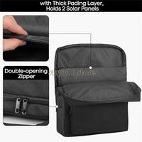 4X7A Portable Solars Panel Carrying Bag for Ankers SOLIX PS100 PS200 Includes Handheld Pockets for Accessories and Cables
