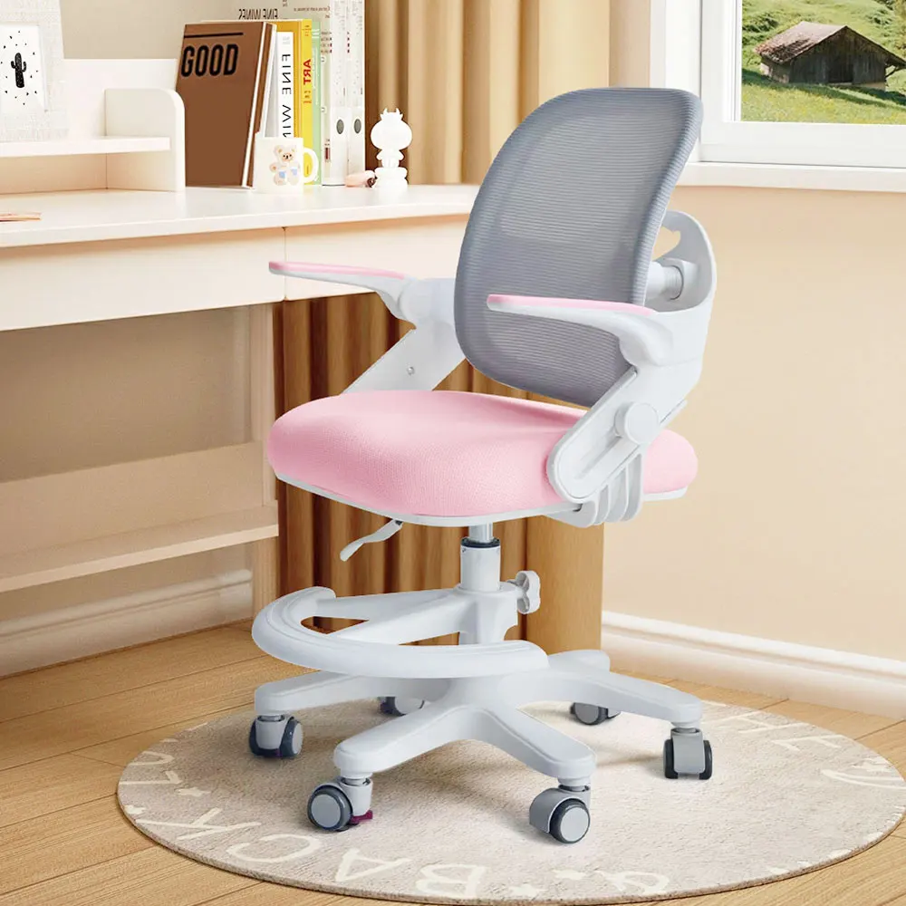 #￥Hot Sell Ergonomic Kids Study Chair for Child Kids Study Furniture With Wheel Anti-Hunchback Children  Learning Chair