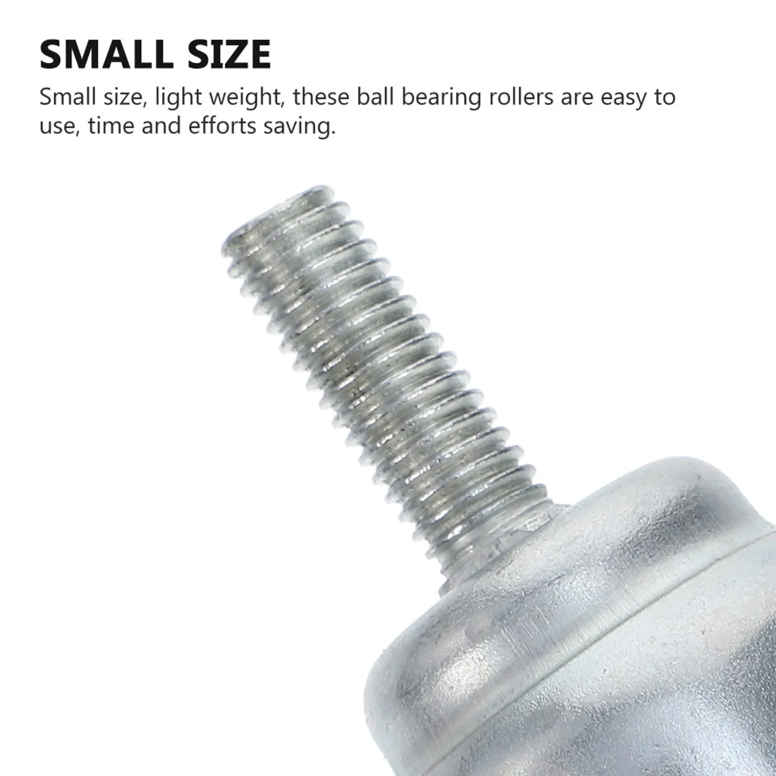 10Pcs Universal Ball Transfer Casters Threaded Stem Steel Wheels Heavy Load Workbench Rollers 360 Degree Rotation Furniture