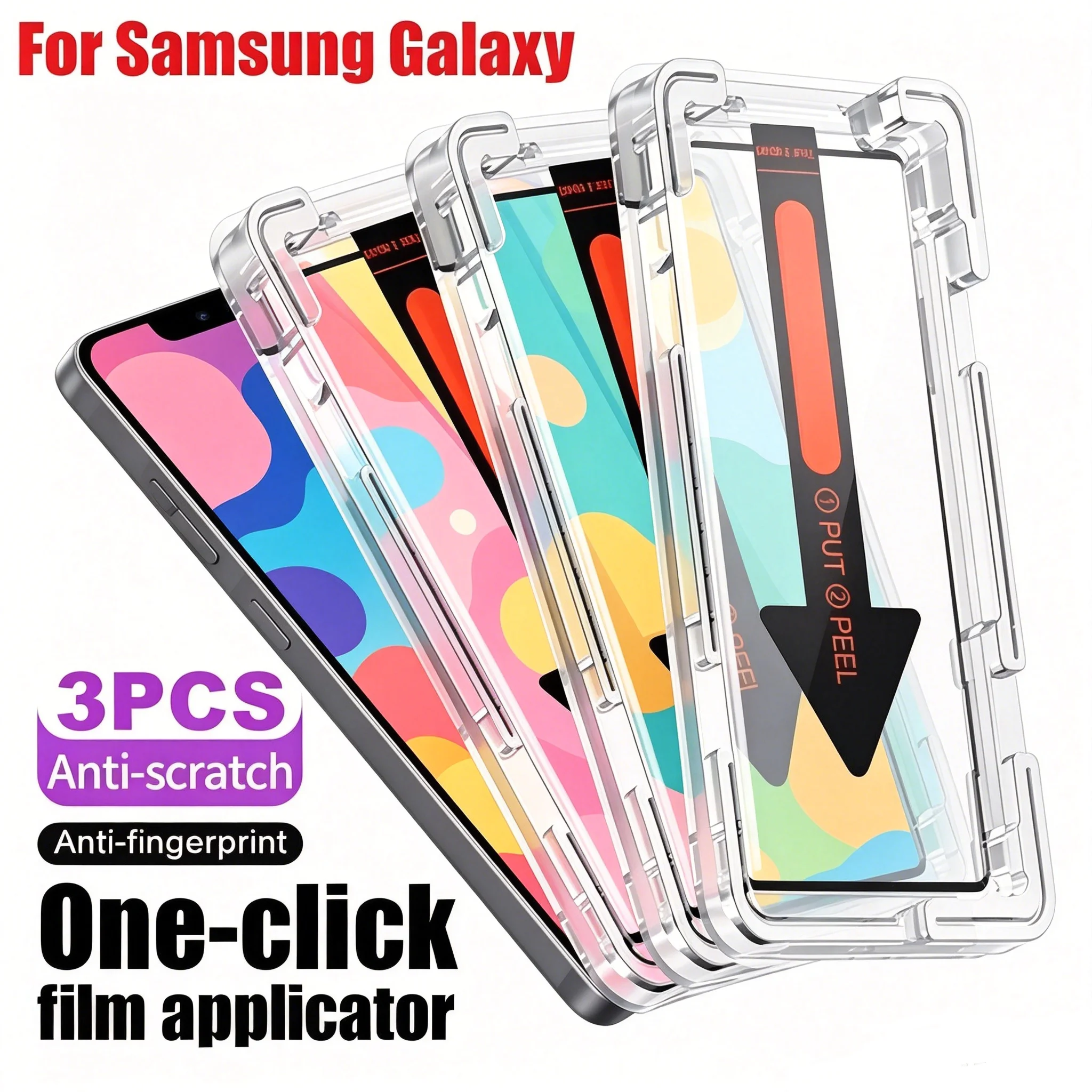 1-3PCS Shockproof Dust Free HD Screen Guard For Samsung A57 A56 A55 A35 A36 A16 A17 A26 A24 A15 A14 A71 A72 A73 A54 Screen Film