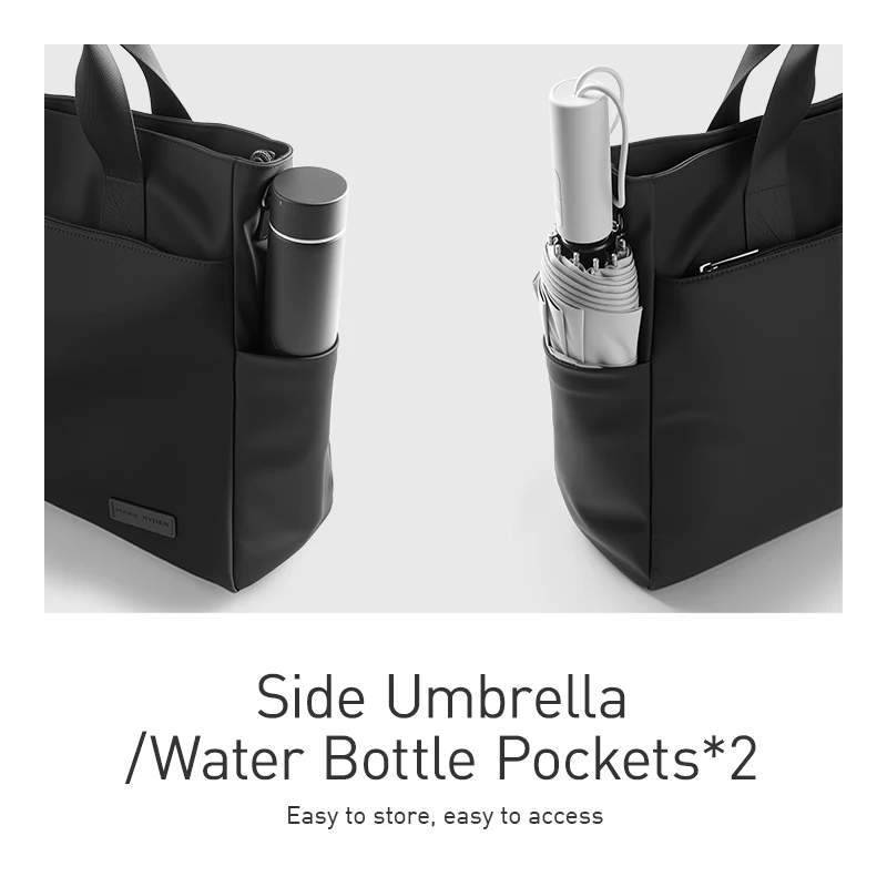 Bolsa Tote para Laptop MARK RYDEN "Smooth Brief" Resistente à Água em Oxford com Dois Bolsos Laterais e Alça Destacável