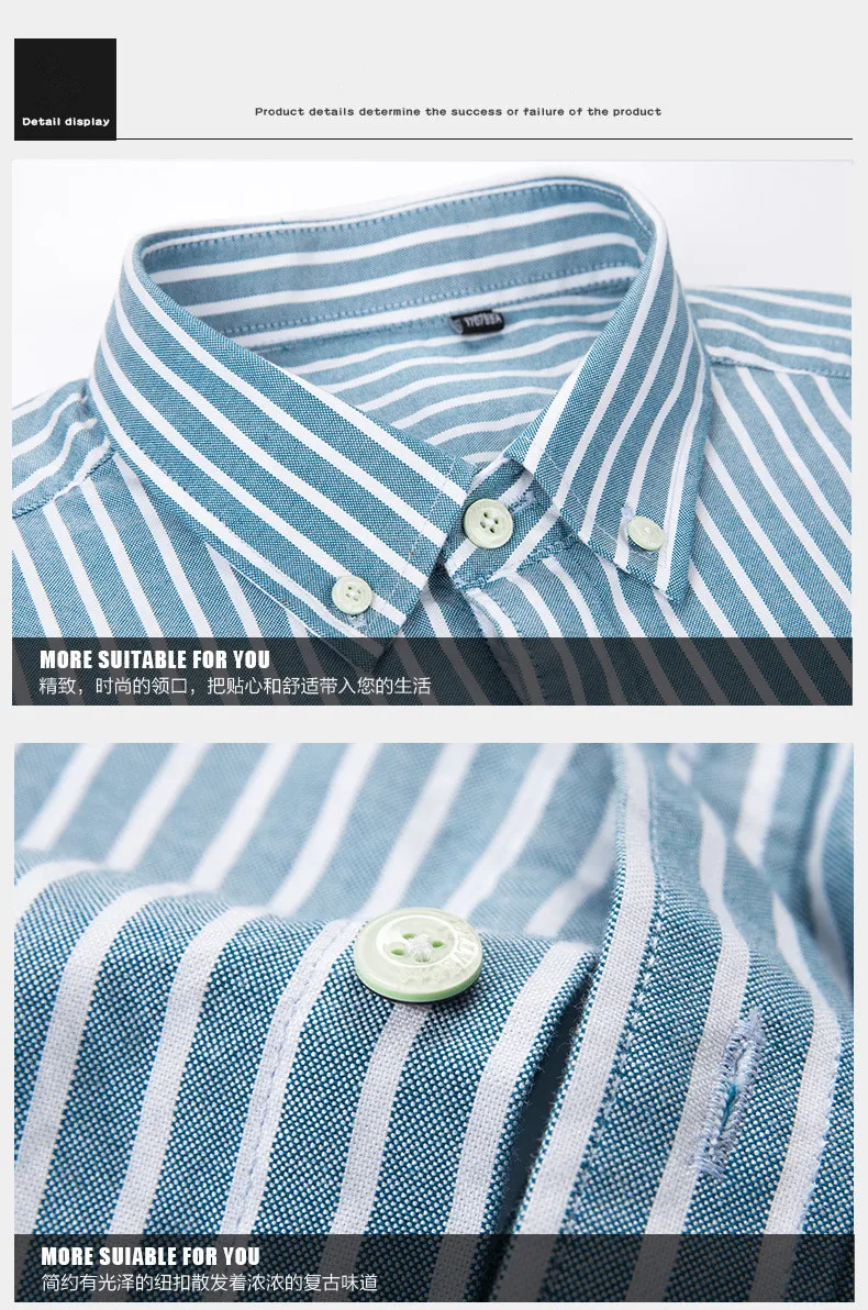 8xl 7xl cor pura listrado/xadrez camisa de manga comprida para homem camisas de vestido 100% algodão oxford negócios oversized botão acima da camisa