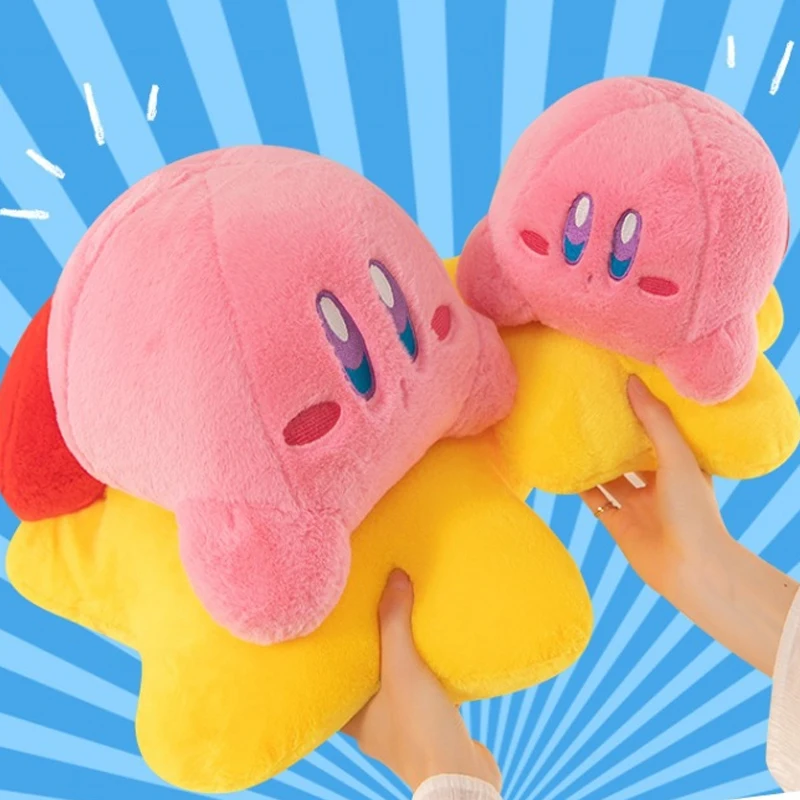 30-60 Kirby Plush Toy Cute Stuffed Doll Big Size Cartoon Cute Anime Star Hug Pillow Pink Gift for Kids Birthday Room Decoration view 2