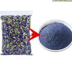 High Quality Natural Butterfly Orchid Powder Blue Butterfly Pea Flower Powder For Soap Candle Pigment Making Material Home Decor