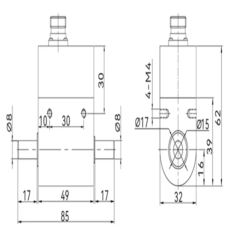 Micro Dynamic Torque Sensor 0.1/0.2/0.3/0.5/1/2/3/5 NM Rotational Force Measuring Instrument Product Force Sensors Load Cells