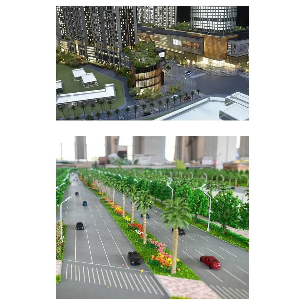 1/87 1/64 HO OO Scale Road Guardrail Model Miniature Fence For Railway Train Layouts Garden Diorama Scenery Decorations