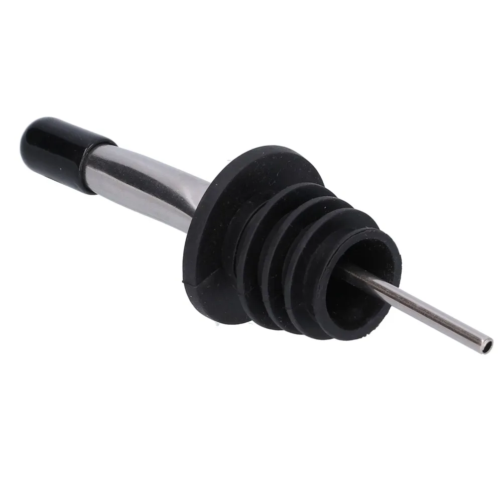 12pcs Durable Stainless Steel Liquor Pourer Dust Caps Bottle Pourer Olive Oil Spout Alcohol Bottles