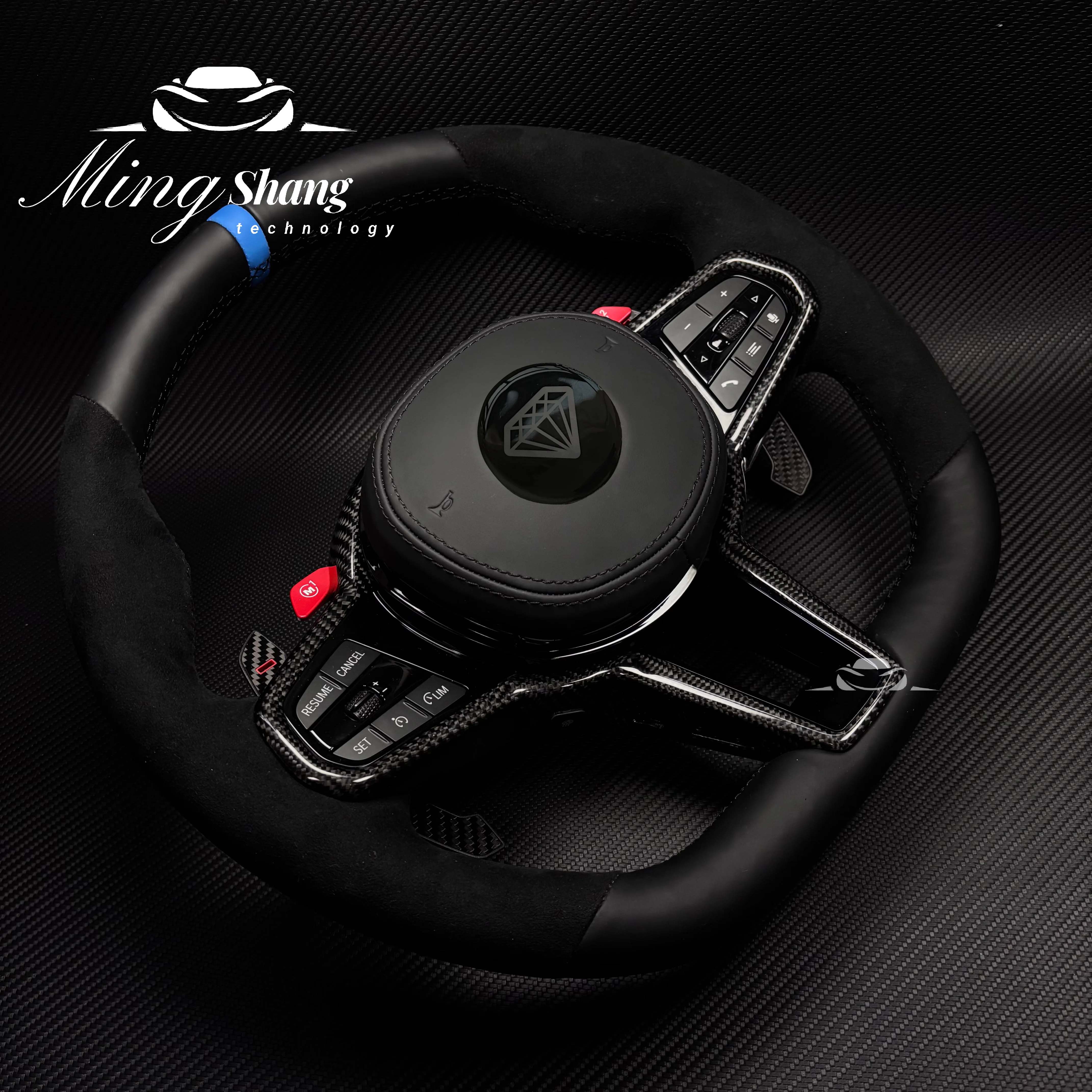 CS 2025 M4 OEM NAPA عجلة القيادة الجلدية لسيارات BMW G02 G05 G06 G14 G15 G16 G17 G20 G30 G80 G82 F30 F92 F90 M5 M2 M3 M6 M8 X3M XM