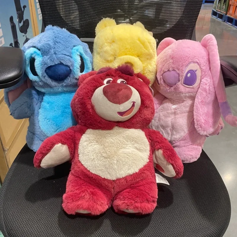 

In Stock Original Disney Stitch Winniethe Hot Water Bottle Plush Doll 2-In-1 Home Hand Warmer Birthday Gift Toys For Friend