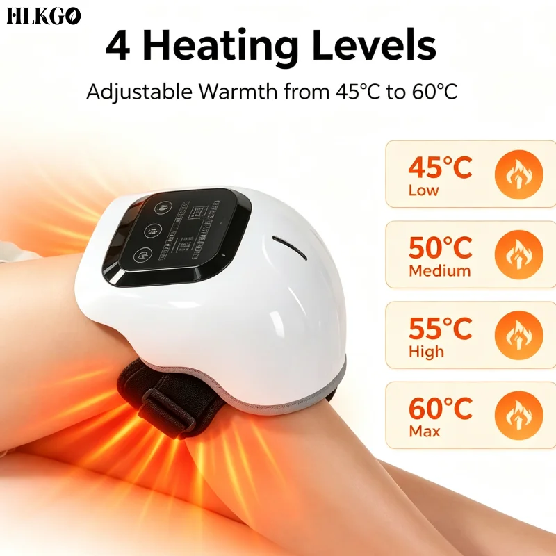 Portable Cold Laser Knee Massager for Osteoarthritis Rheumatic Arthritis, Electric Knee Physical Therapy Home Use