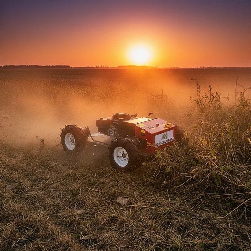 Customized Four-Drive Remote Control Mower Agricultural Small Orchard Weeder Garden Slope Four-Drive Mower