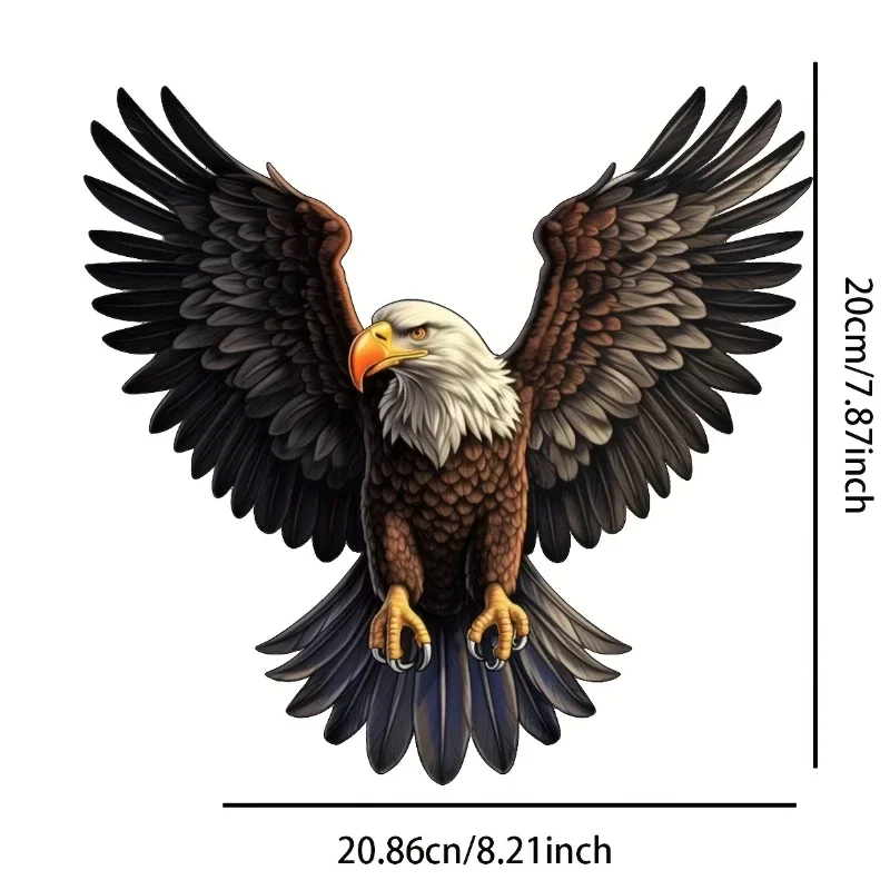 3D Flying Eagle HD Picture Car Stickers for Auto Door Window Body Vinyl Decals American Elements Spread Your Wings and Soar
