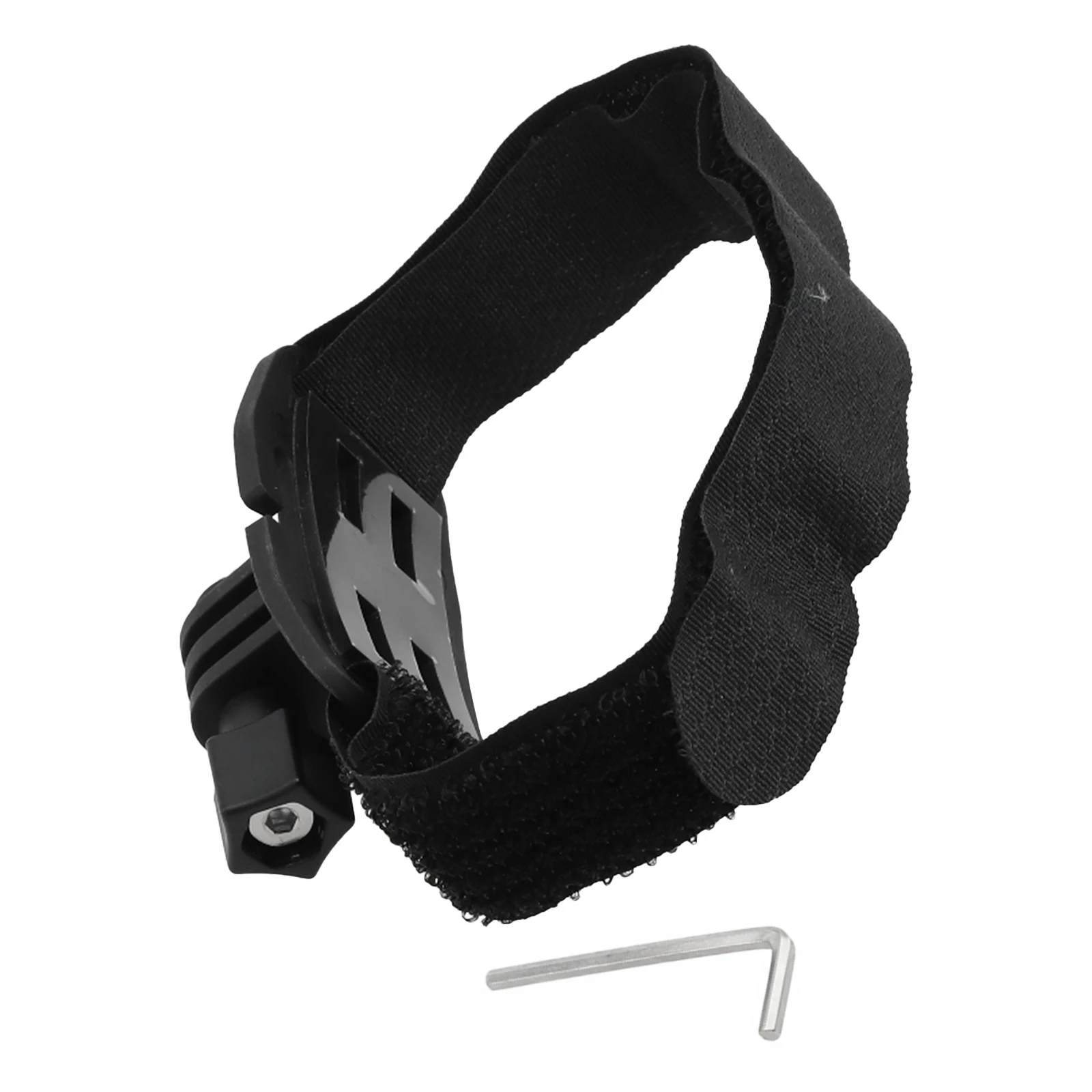 Cycle Headlight Helmet Mount Stand Holder Bracket for Bicycle Torch Lamp Designed to Fit Contours of Helmet Securely
