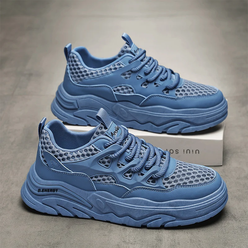 

Men's casual shoes new summer fashion comfortable breathable thick sole outdoor anti slip wear-resistant commuting casual shoes