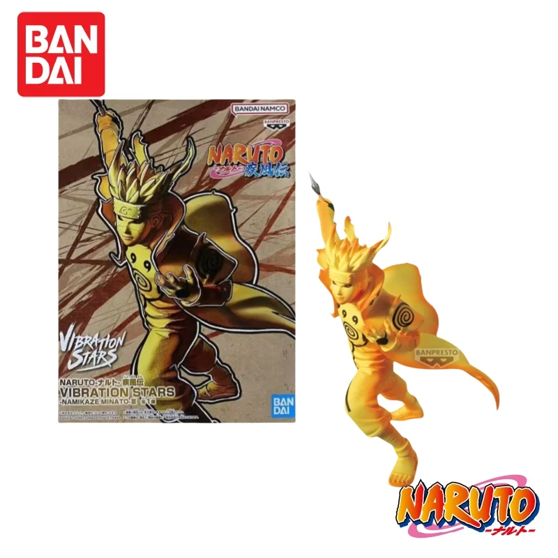 

In Stock Original Bandai Banpresto Naruto VIBRATION STARS VS Minato Namikaze Kurama Figure Model Collectible Gift