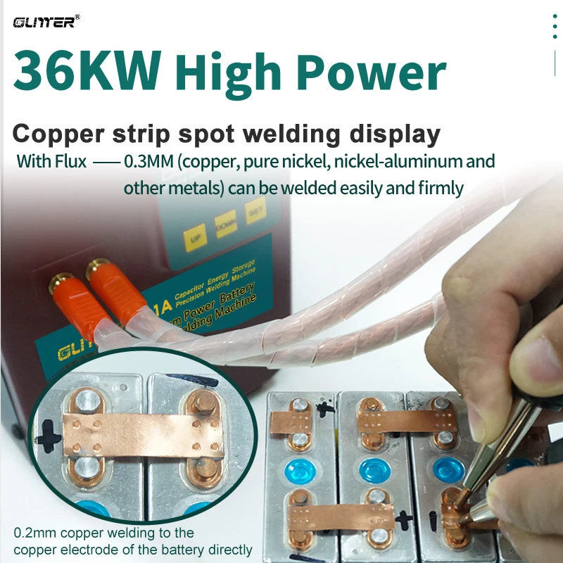 30KW 811A Spot Welding Machine Energy Storage Copper Aluminum Iron Lithium Power Battery Pack Spot Welders