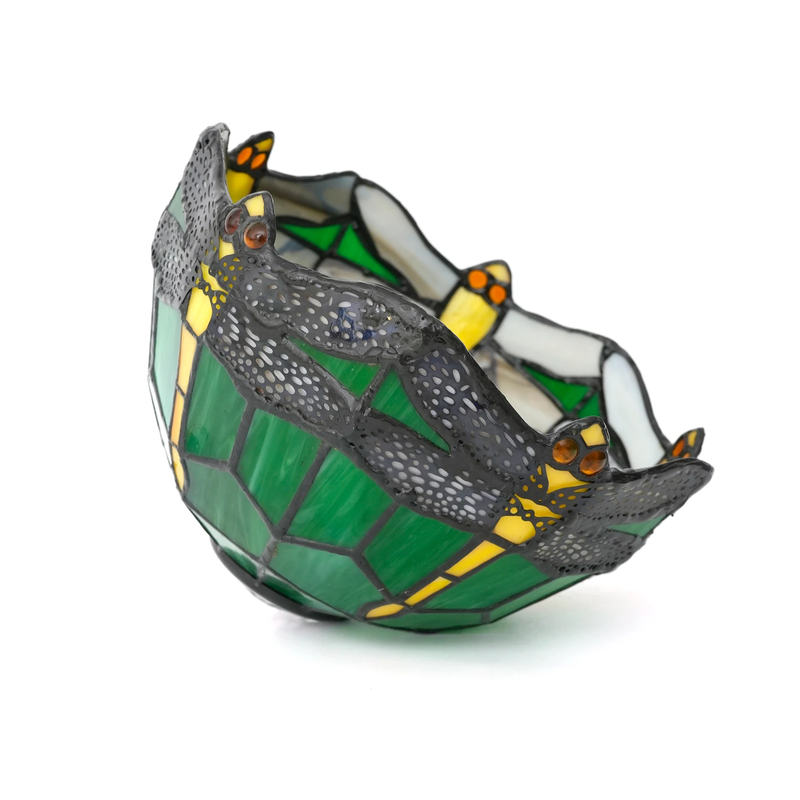 Vintage Mosaic glass lamp shade, diameter 20cm suitable for indoor ceiling lamp shade replacement, handmade art lamp shade