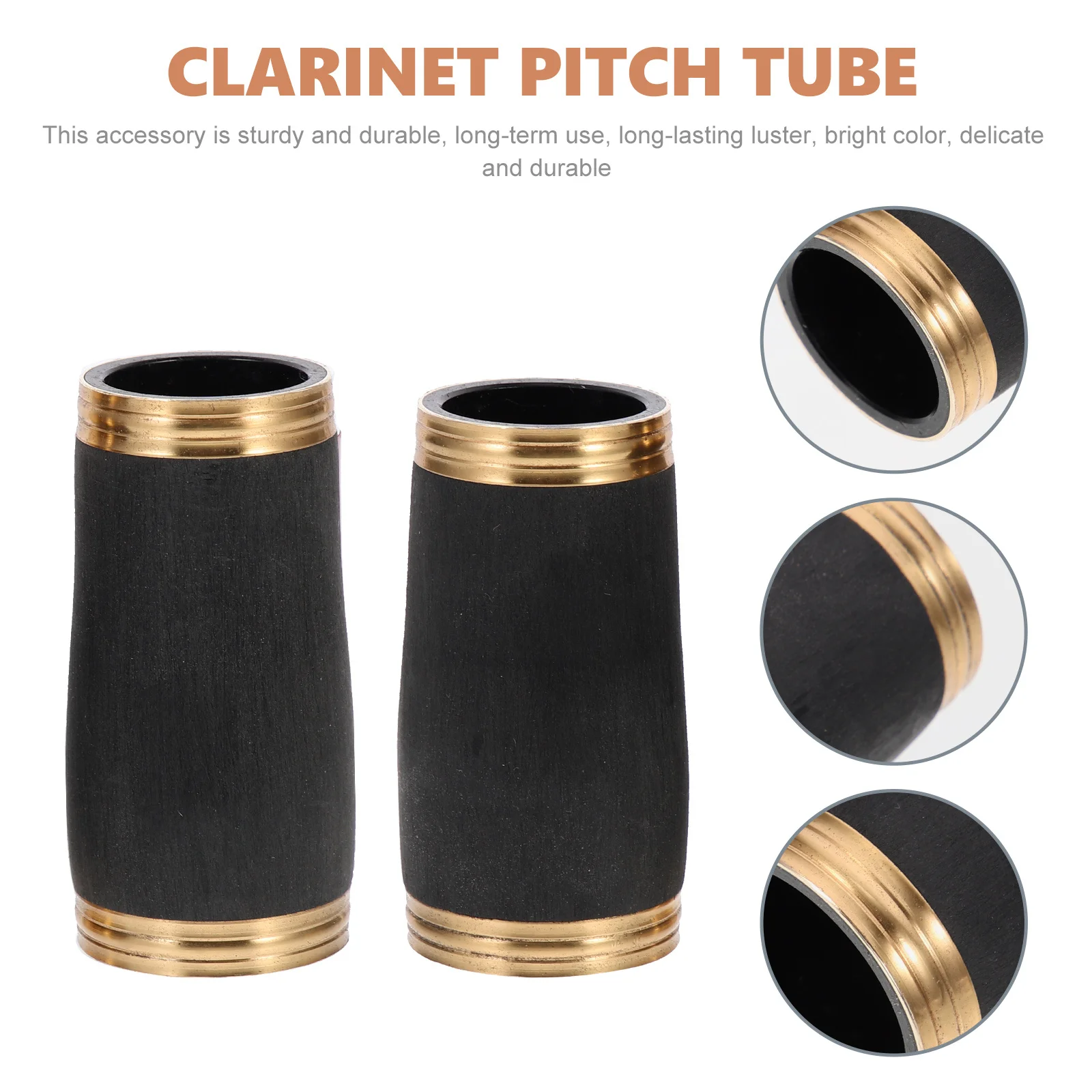 

1Pair Lightweight Portable Clarinet Pitch Tube Smooth Burr Free Surface Musical Instrument Accessories