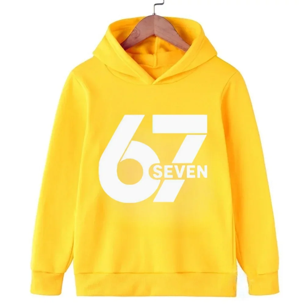 سترة بقلنسوة للأطفال 67 Crazy Hoodie viral Internet Meme للأطفال الصغار كاجوال بقلنسوة عصرية وممتعة ومريحة بلوفرات