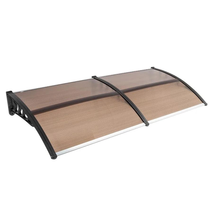 

[Same Code 82632470]80*38in Household Application Door and Window Rain Cover Eaves Brown Board and Black Holder