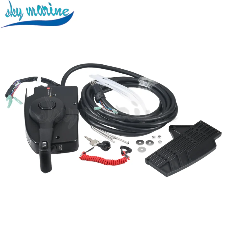 Remote Control Box 881170A15  Side Mount Power Trim 8 Pins 15FT Wire harness For mercury 2 stroke Remote Control-4000