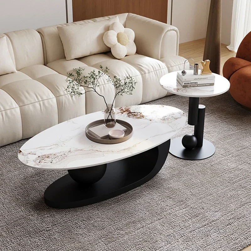 Center Nordic Coffee Table Modern Vanity White Funky Elegant Bedside Table Cute Table Basse De Salon Living Room Furnitures