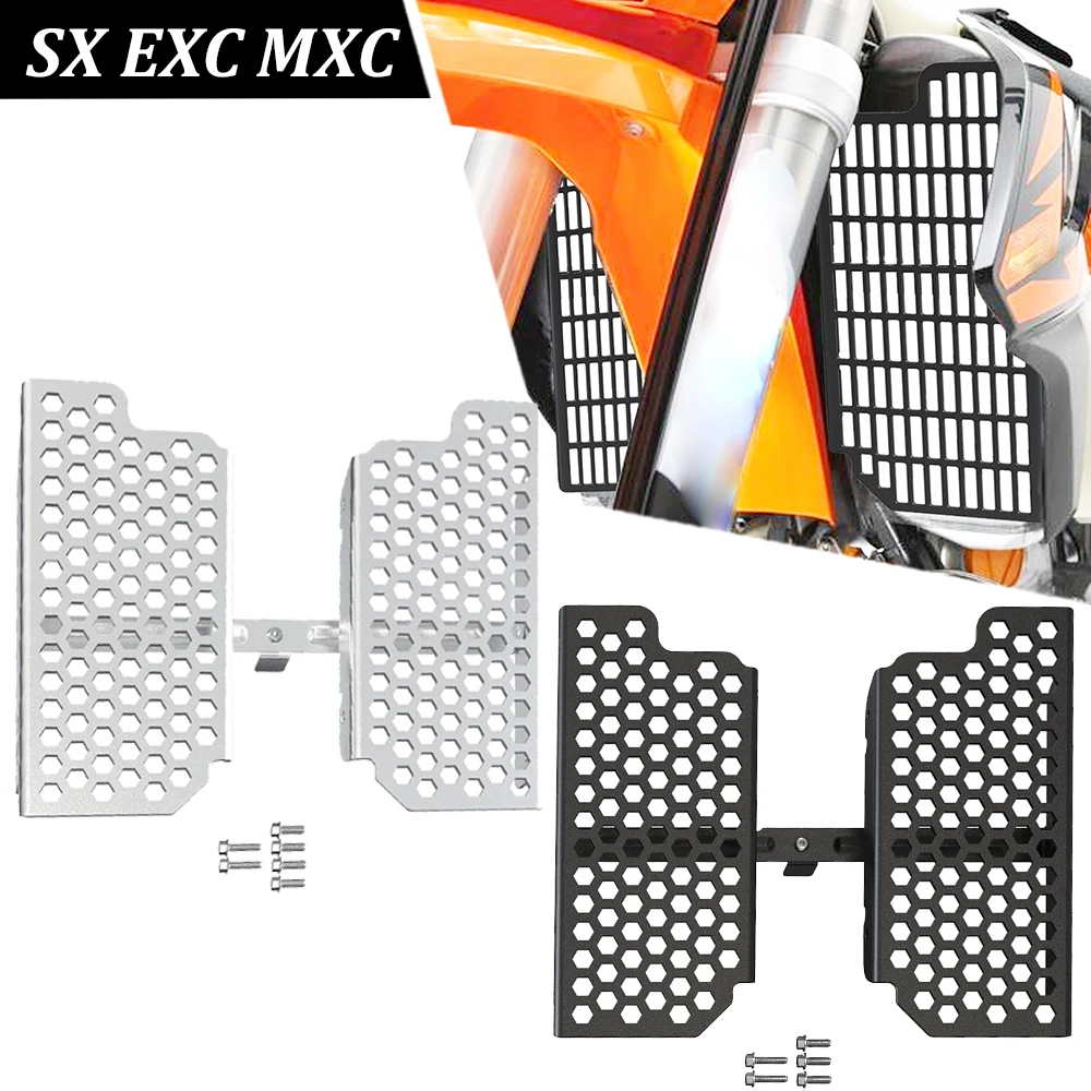 For EXC MXC SX XCF XCFW 250/400/450/520/525 4-Stroke 2001-2007 2006 Motorcycle Accessories Radiator Grille Guard Cover Protector