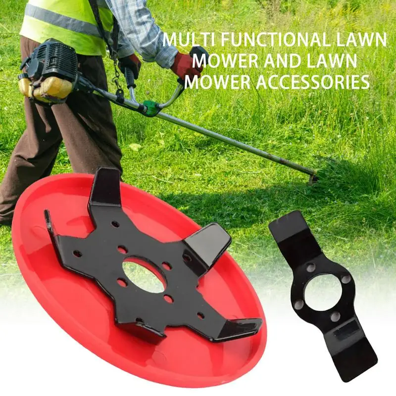 Mower Trimmer Head Grass Cutting Machine Disc with Cutter Grass Cutting Head for Lawn Mower String Trimmers Gardening Lawnmower