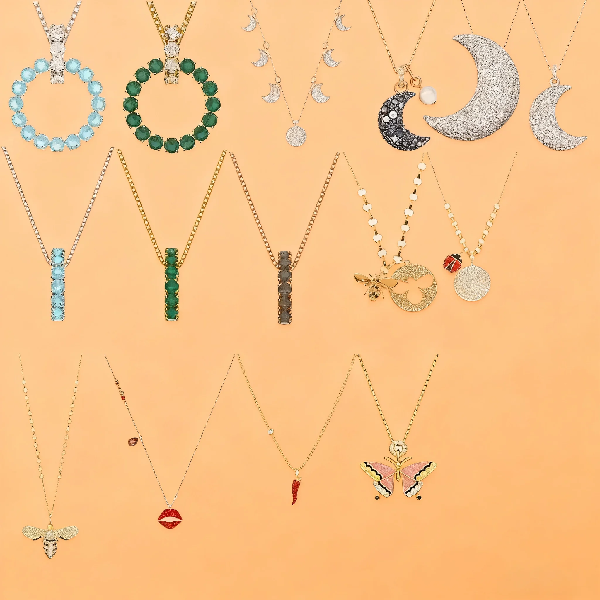 

2025 New Trendy Fashion Lightweight and Comfortable Women's S925 Silver Moon Insect Natural Decorative Earrings Jewelry Gift