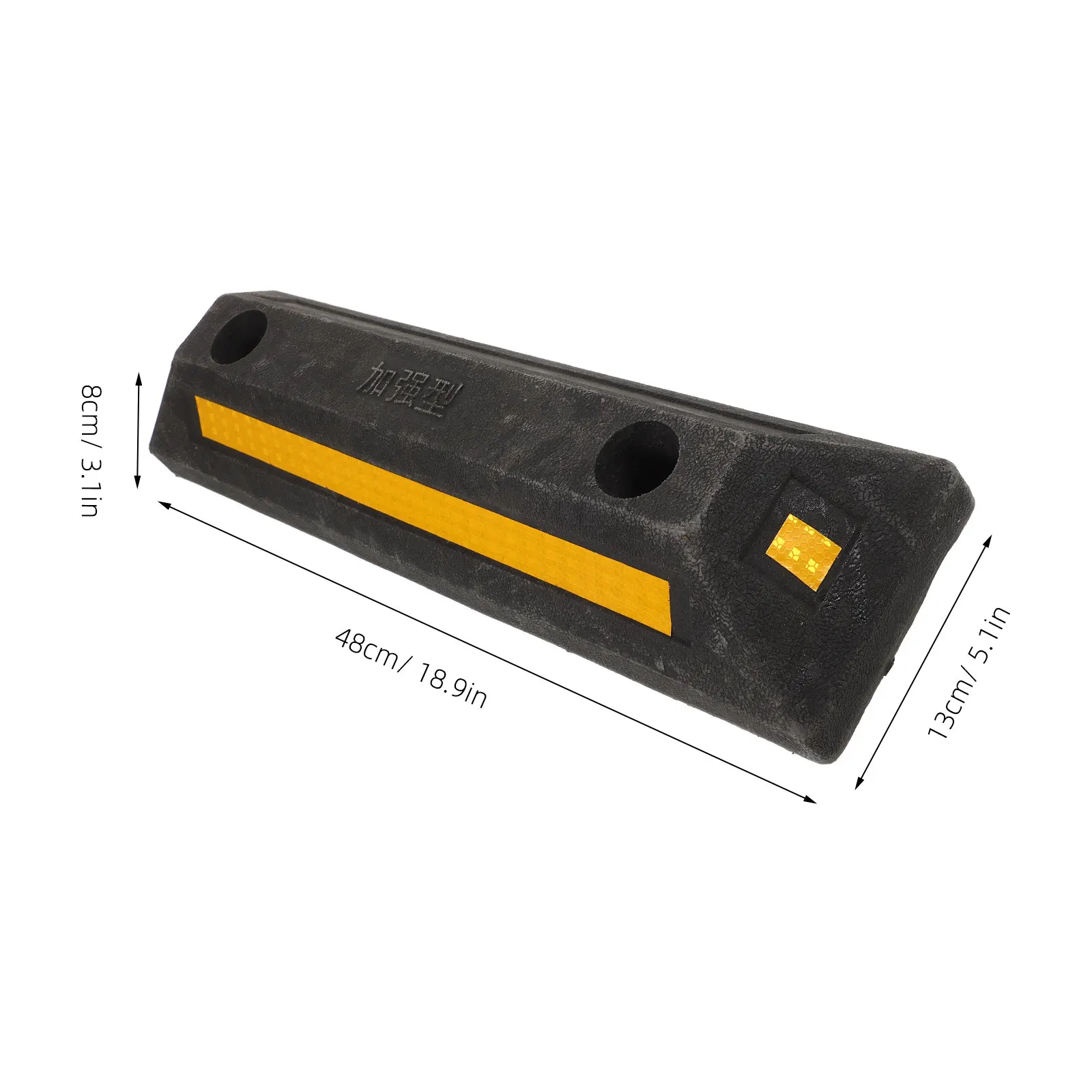 Garage Wheel Chock Heavy Duty Rubber Wedge For Car Truck Rv Trailer Tire Stopper Portable Vehicle Anti-Slip Blocks - view 4