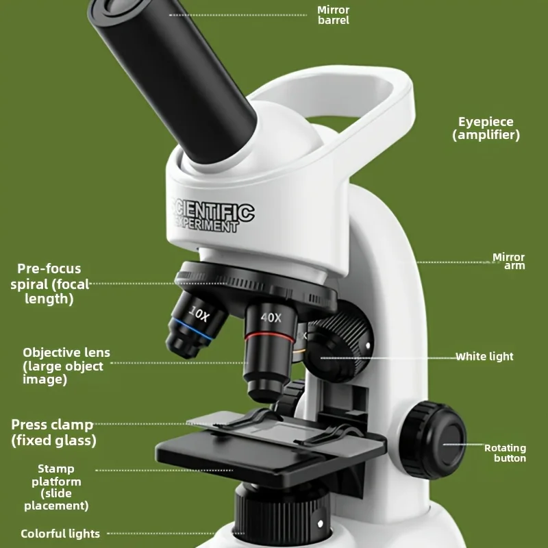 (แนะนําโดยสหรัฐอเมริกา) ใหม่เดสก์ท็อปกล้องจุลทรรศน์ชีวภาพแนวตั้งเด็กปริศนาของเล่นการทดลองวิทยาศาสตร์ชุดสําหรับ P