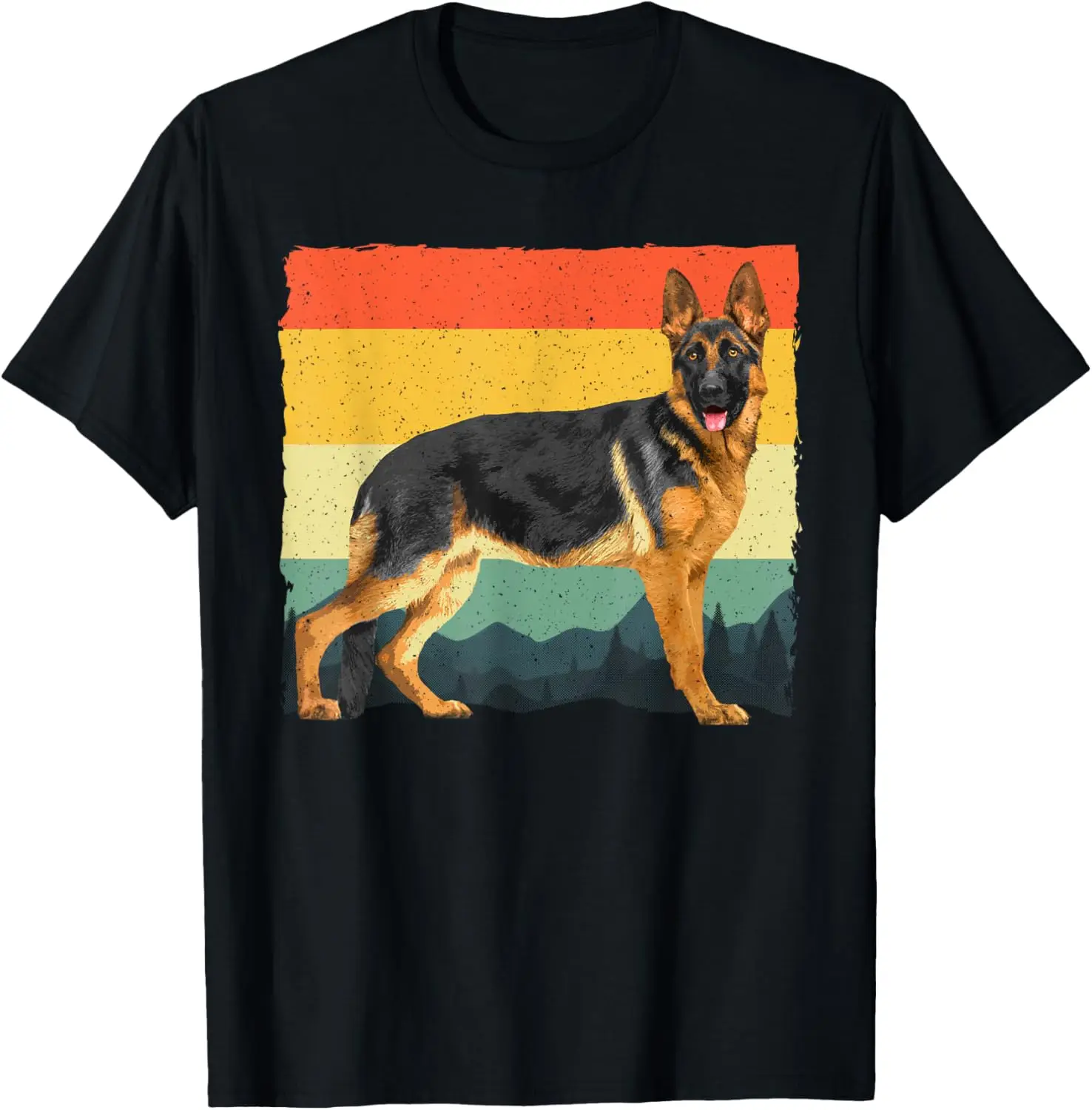 Cool German Shepherd Art For Men Women German Shepherd Lover T-Shirt