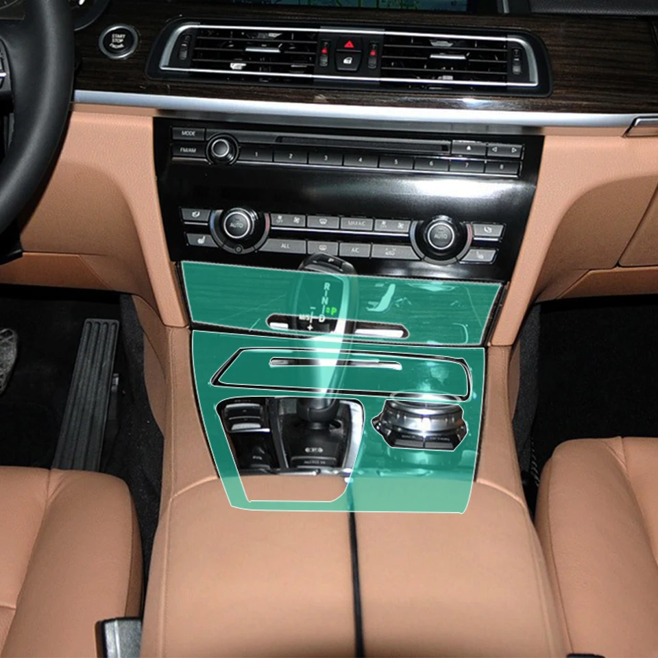 

Для BMW F01 F02 F03 F04 Series 7, предварительно вырезанная салон автомобиля, защитная пленка из полипропилена, защитная пленка из ТПУ, панель шестерни, наклейка против царапин, матовая