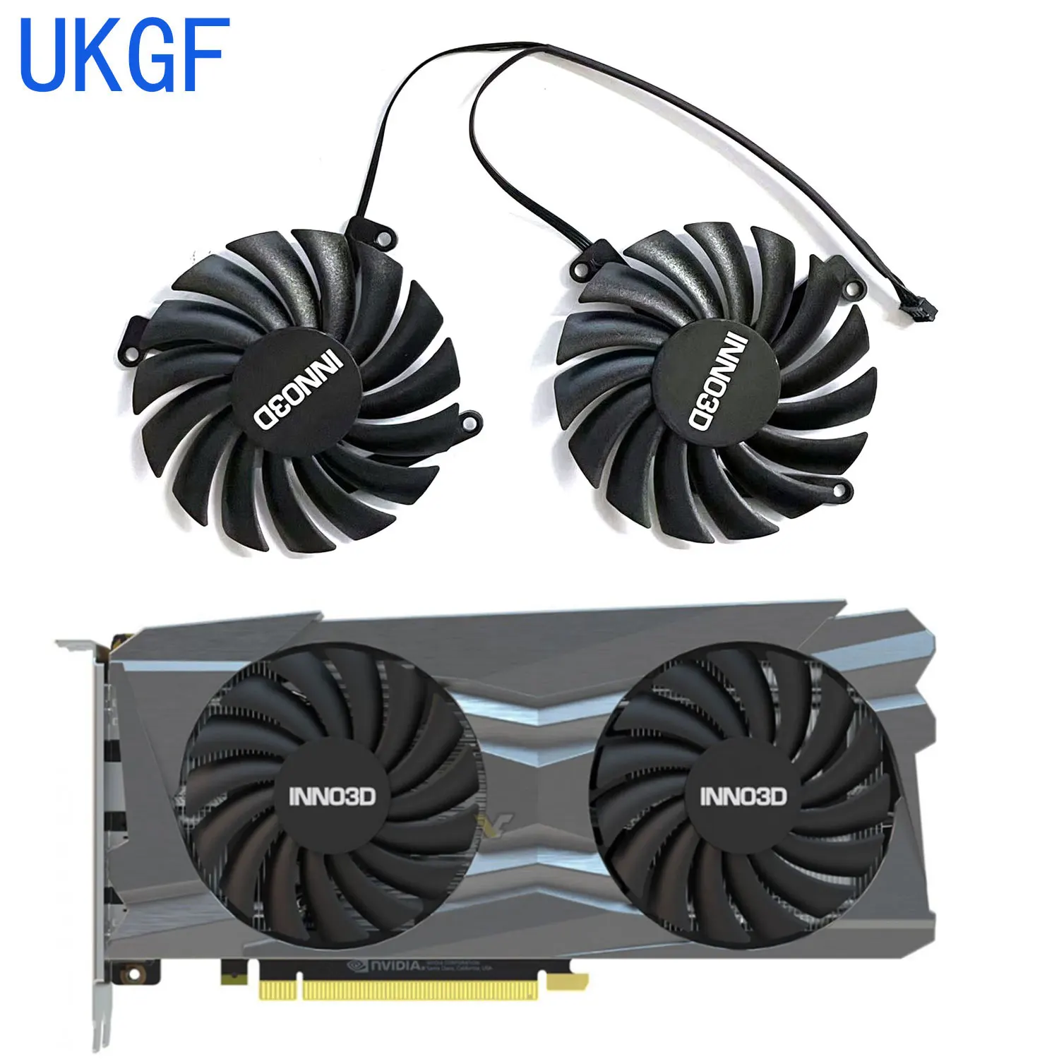 

Brand new 85MM 4PIN DC 12V 0.35A CF-12910S RTX2060 GPU fan for INNO3D GeForce RTX 2060 12GB TWIN X2 OC graphics card