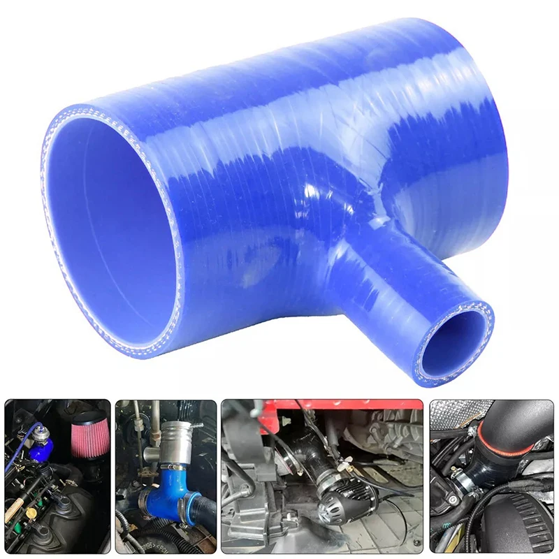 T Shaped Elbow General Silicone Coolant Intercooler Pipe Tube Hose Turbo Blow off BOV ID 25mm 51mm 57mm 60mm 63mm 70mm 76mm 80mm