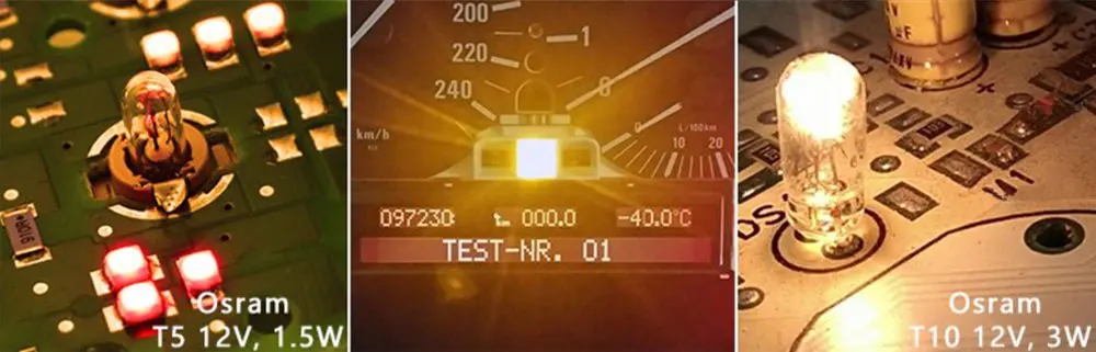 6 Stück x für Mercedes-Benz W208 W210 E-Klasse E320 E430 55 für AMG Instrumentencluster-Leuchten – Detail 1