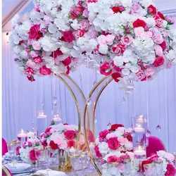 10pcs 80cm)Wedding Decoration Supplies Hot Sale Gold Stand Table Flower Centerpiece Metal Gold Wedding Flower Stand