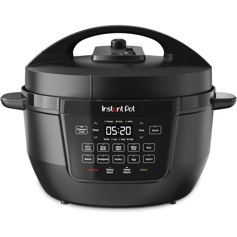 Instant Pot RIO Wide Base, 7.5 Quarts,Large Searing Base,WhisperQuiet Steam Release,7-in-1 Electric Multi-Cooker,Pressure Cooker