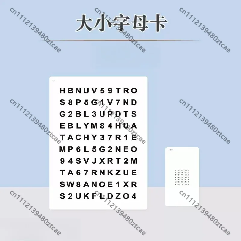 Far Near Crystal Training Platform with Size Letter Card Binocular Vision Accommodation Amplitude Sensitivity Exercise Accessory