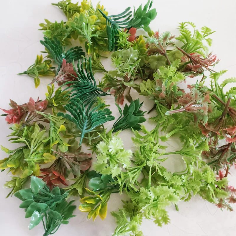 

Mixed Small Grass 2-6CM Miniature Flower Grass Model Kits ABS Plant Diy Materials for Micro Landscape Diorama Accessories 100pcs