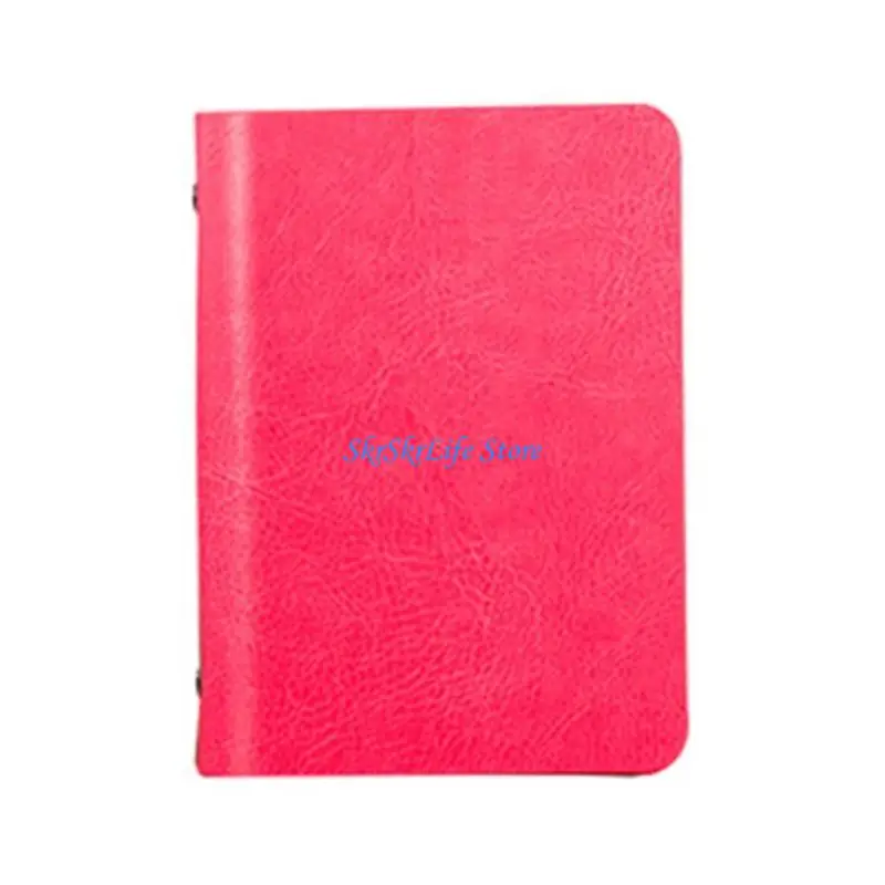 

E65E Pocket Loose-leaf Notebook Leather Cover Business Diary Memos Planner Notepad Note Book Agenda Gifts