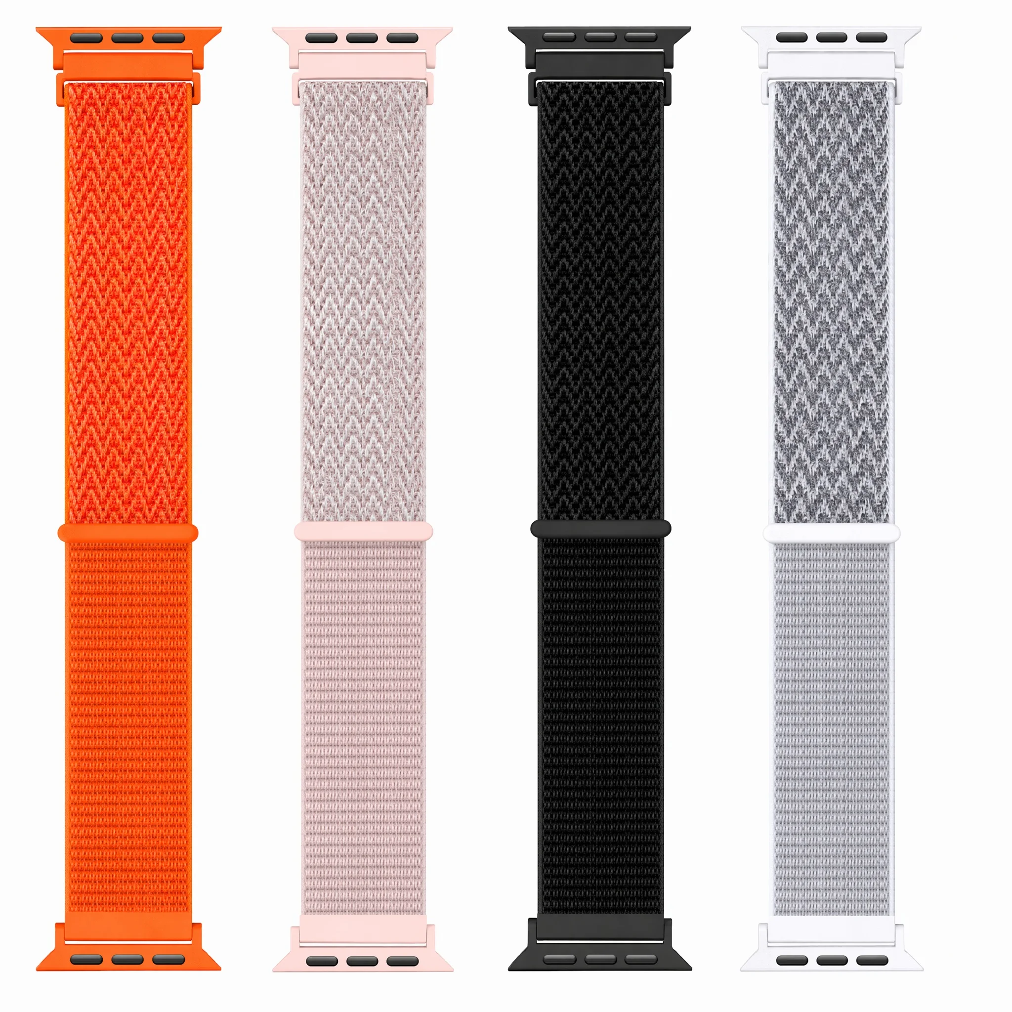 Gemustertes Nylon-Schlaufenarmband für Apple Watch Bänder SE 44mm 40mm 46mm 42mm 41 45mm 49mm Armband Correa iWatch 11 10 9 8 7 Ultra3 2