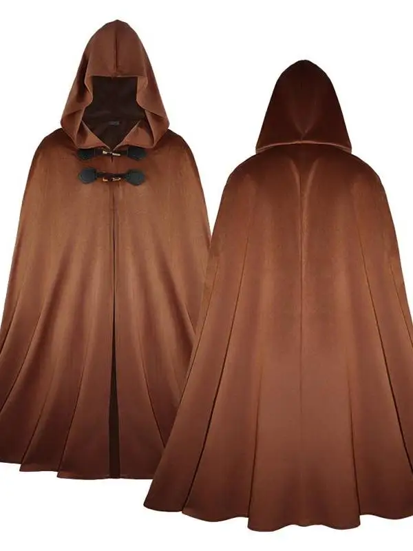 Medievale retrò velluto loween mantello con cappuccio pirata ranger guerriero costume cosplay costume da prestazione abbigliamento etnico da donna