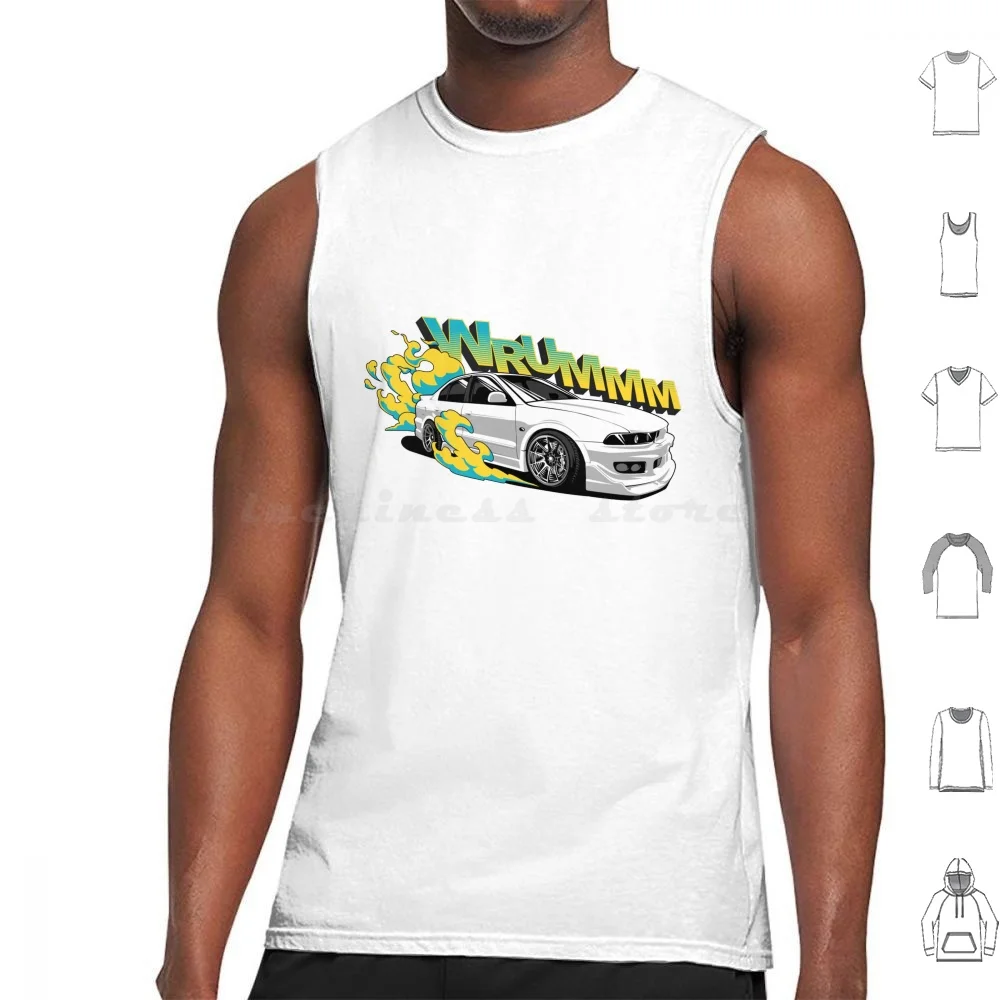 Wrummmm Tank Tops Print Cotton Drift Car Drift Fast Car Race Car Car Speed Sports Car Car Cars Automotive Car Isolated Car